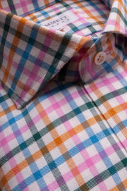 Blue And Pink Soft Check Shirt