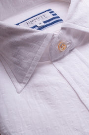 White Seersuckler Stripe Shirt