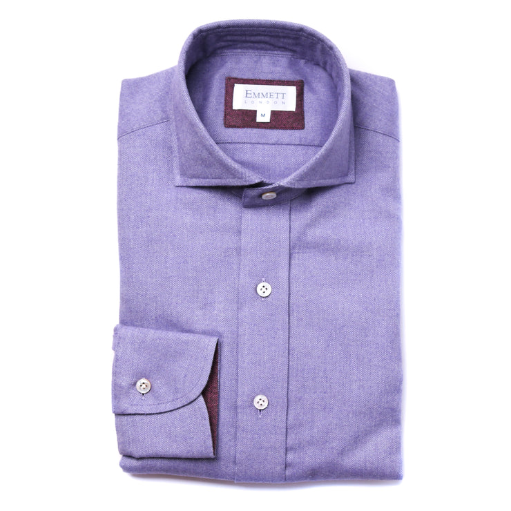 Light Purple Brushed Cotton Shirt