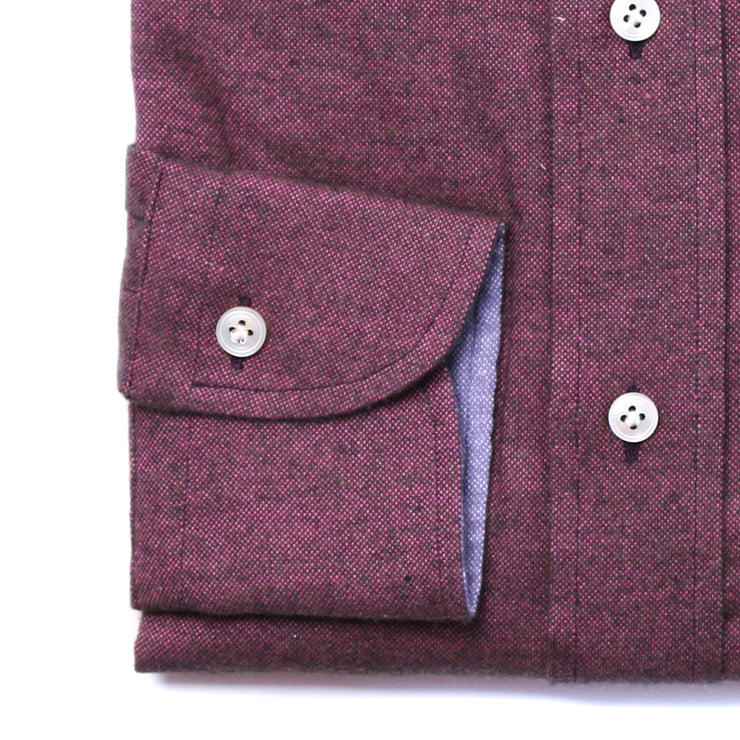 Dark Purple Brushed Cotton Shirt