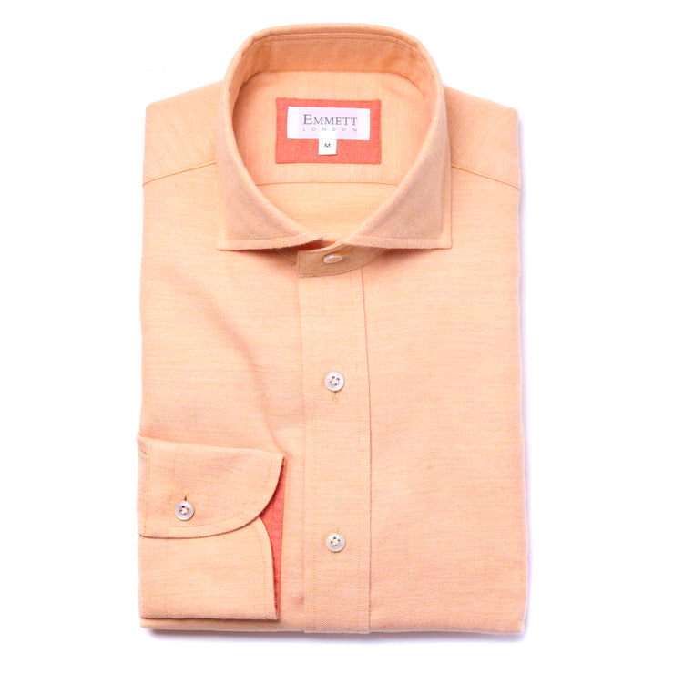 Yellow Brushed Cotton Shirt
