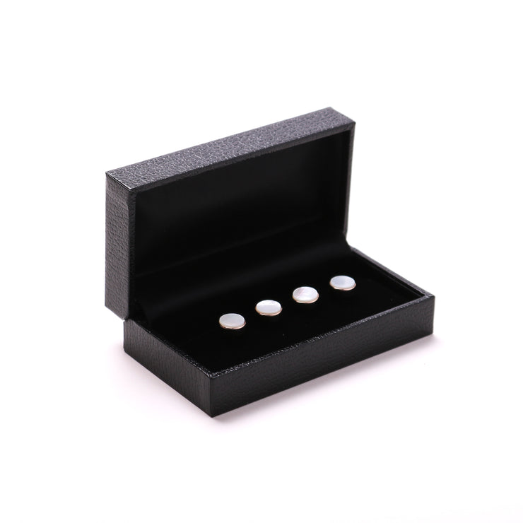 Rose Gold Mother Of Pearl Studs
