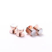 Rose Gold Mother Of Pearl Studs