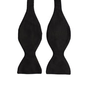 Black Silk Bow Tie - Emmett London - Jermyn Street & Kings Road Shirtmakers