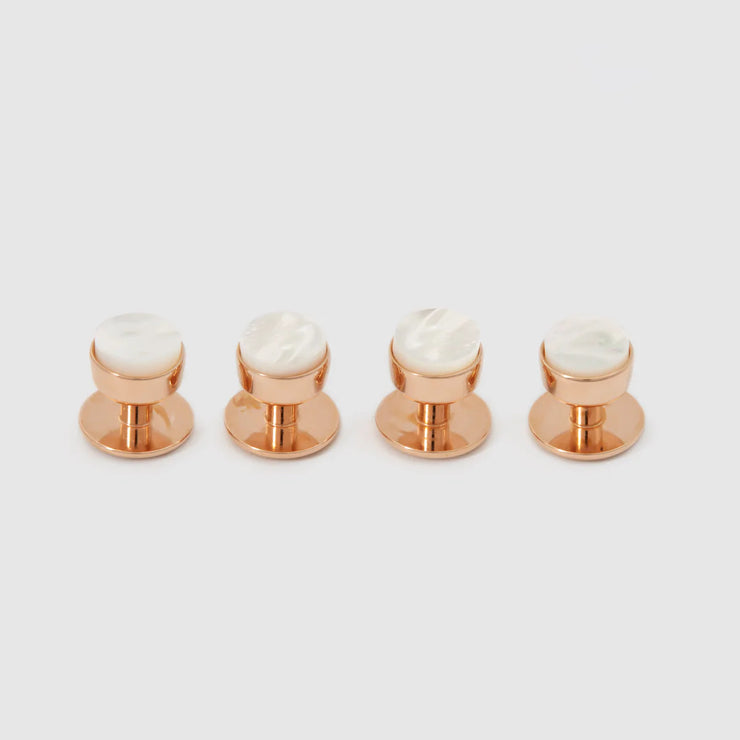 Rose Gold Mother Of Pearl Studs
