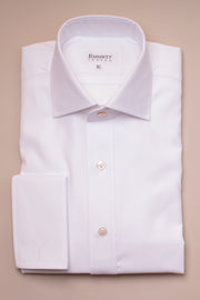 White Panama Weave Shirt