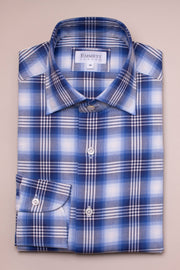Blue On Blue Check Shirt