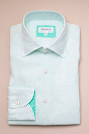 Light Turquoise Linen Shirt