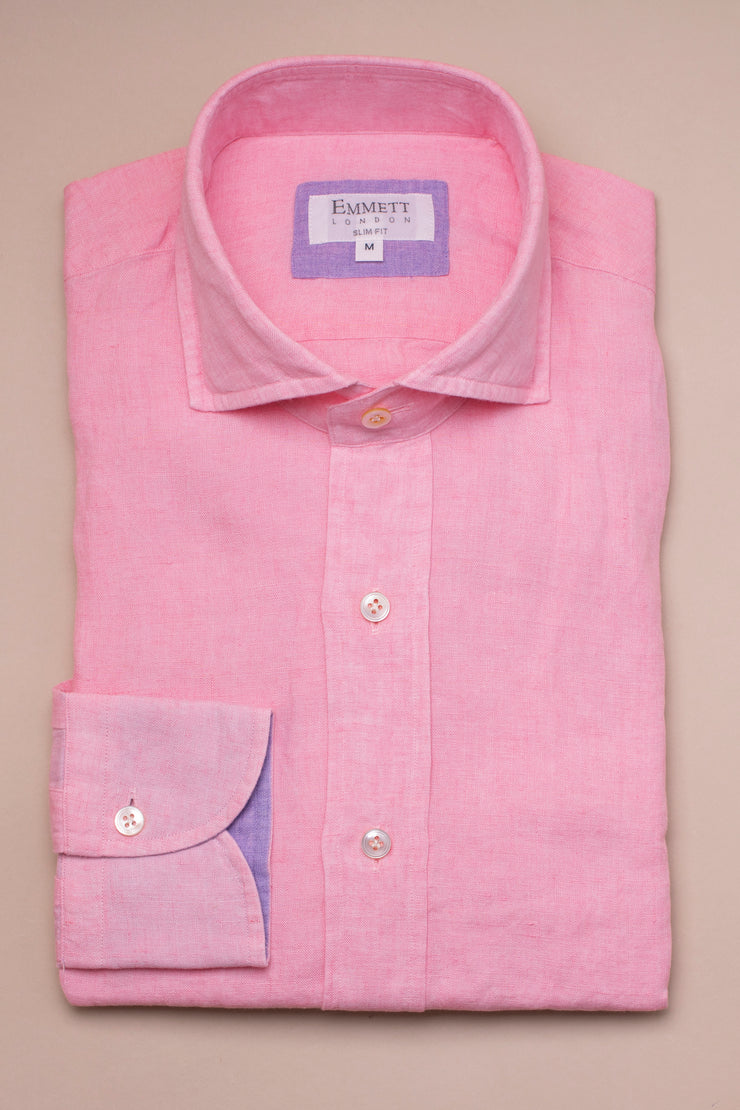 Pink Linen Shirt