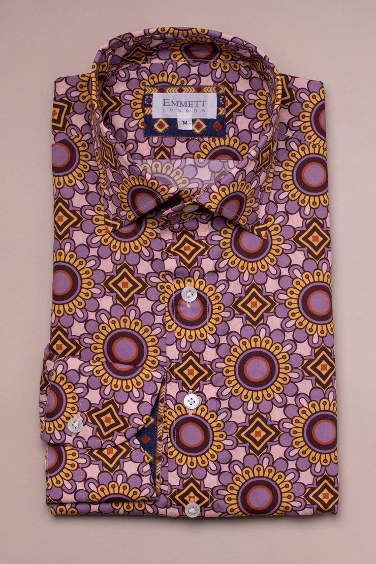 Pink Flower Shapes Shirt