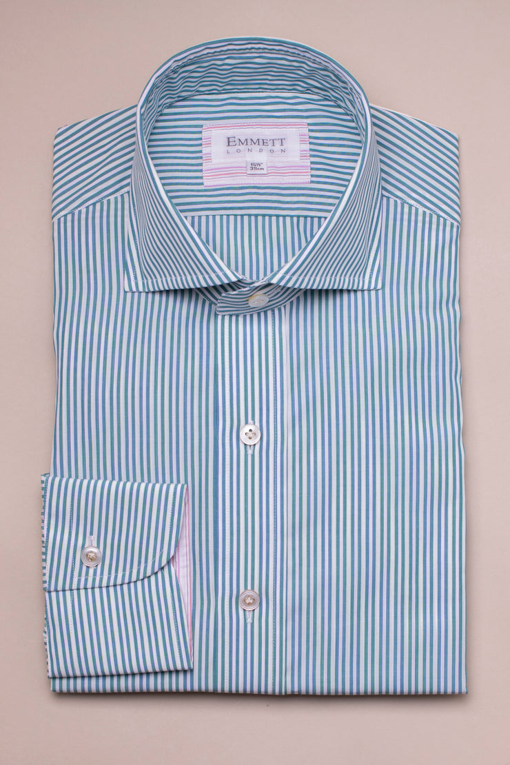 Fine Green Stripes Shirt