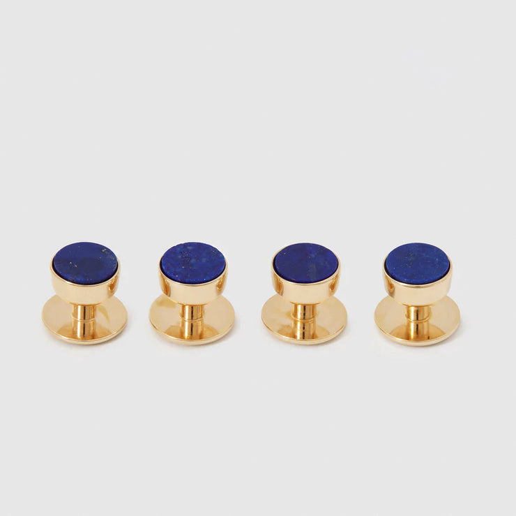 Gold Lapis Lazuli Studs