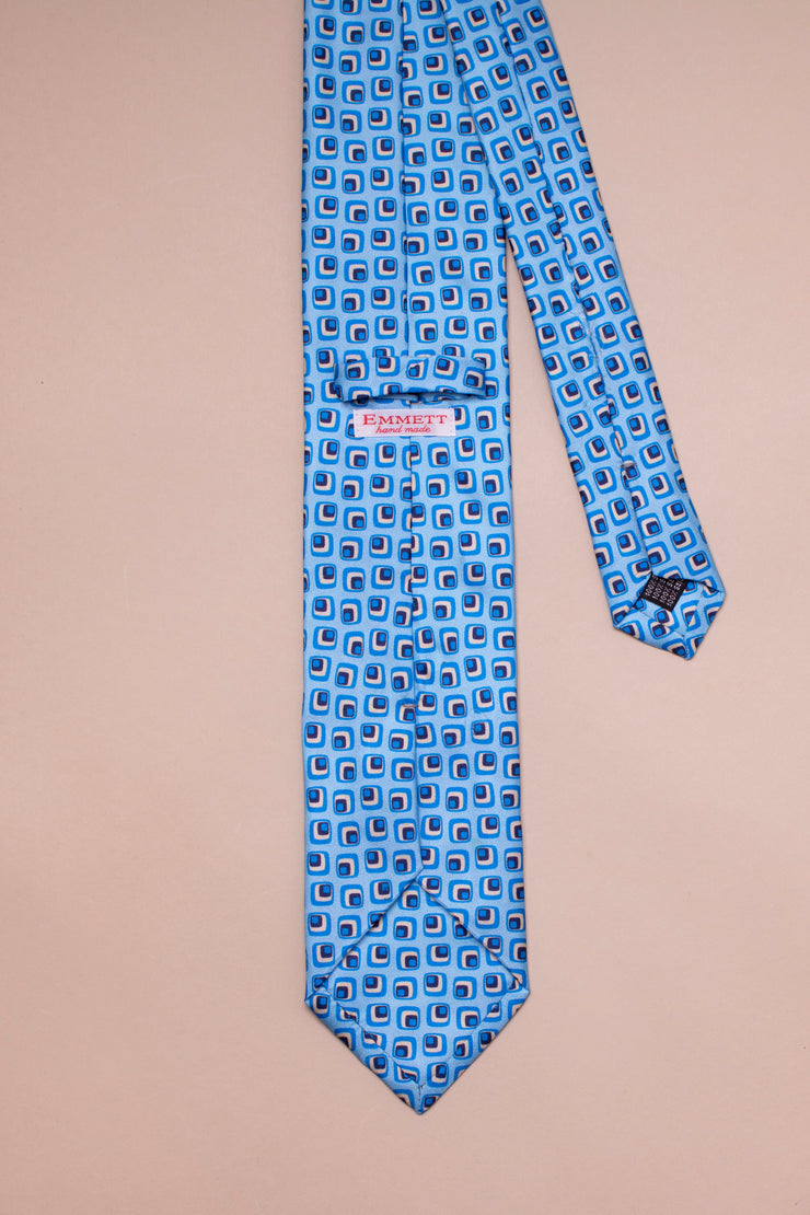 Light Blue 60s Design Tie