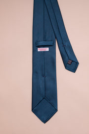Steel Blue Silk Tie