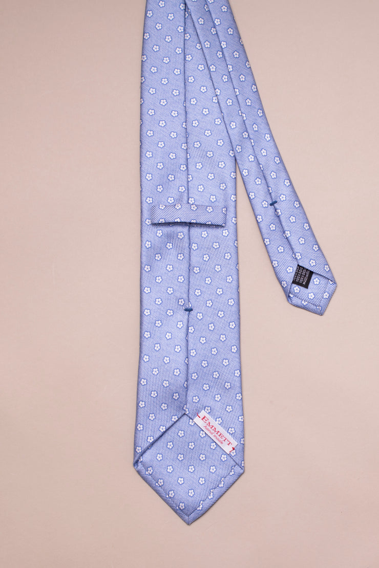Light Blue Small Floral Tie
