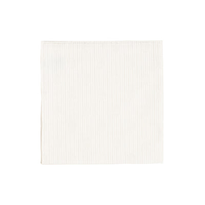 White Stripe Oval Handkerchief - Emmett London - Jermyn Street & Kings Road Shirtmakers