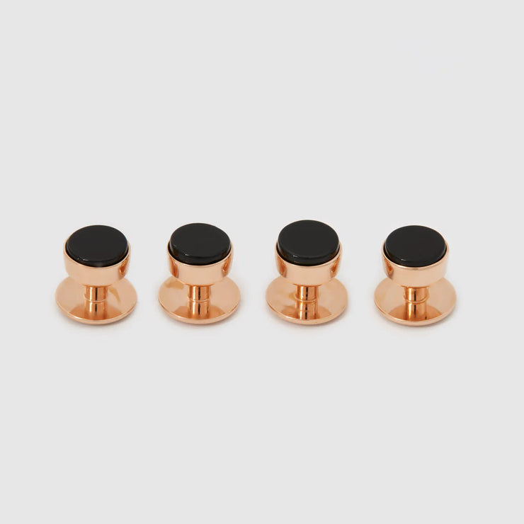 Rose Gold and Onyx Studs