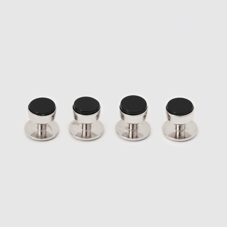 Rhodium and Onyx Studs