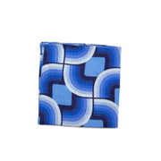 Blue Waves Pocket Square - Emmett London - Jermyn Street & Kings Road Shirtmakers